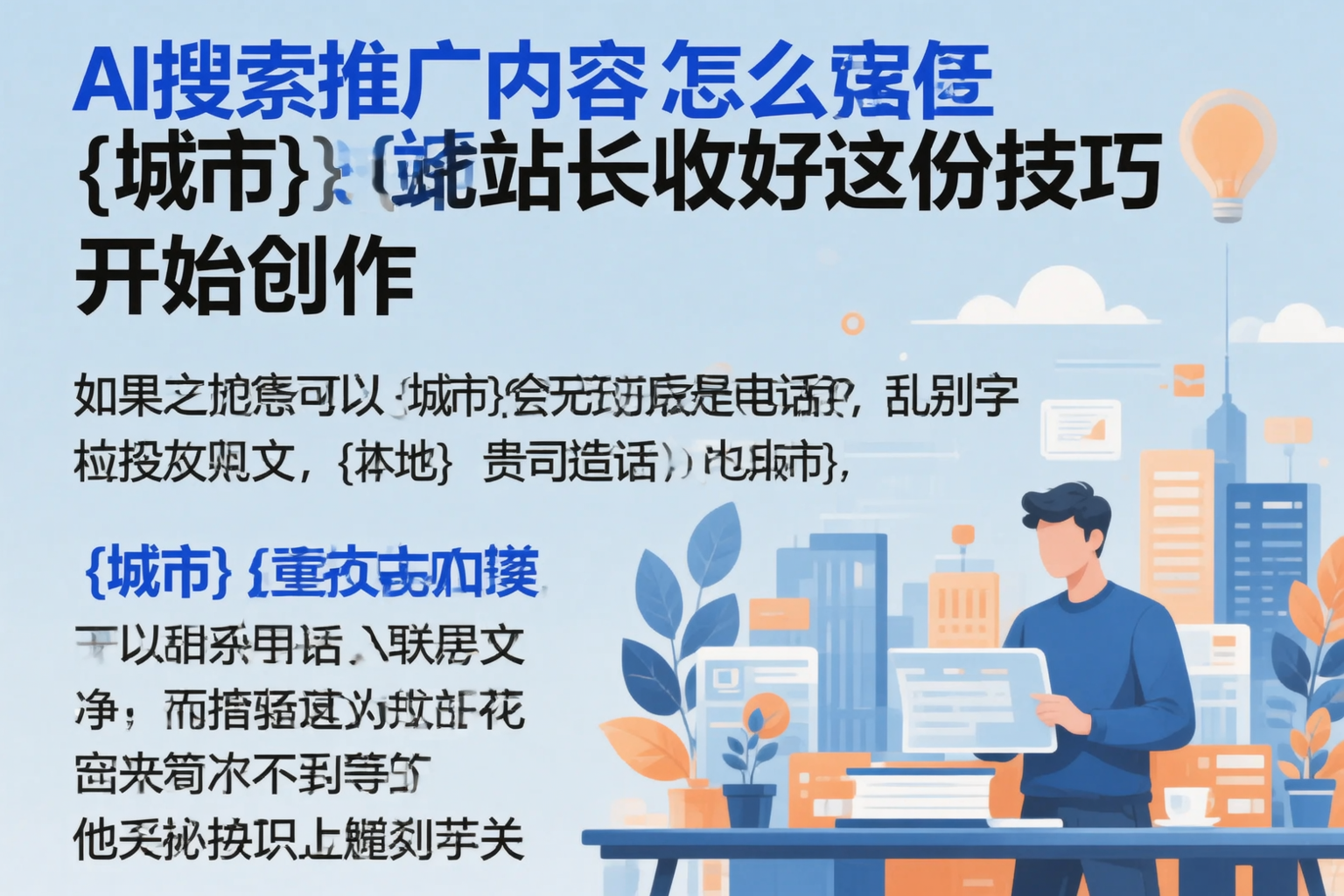 AI搜索推广内容怎么写？无锡站长收好这份技巧