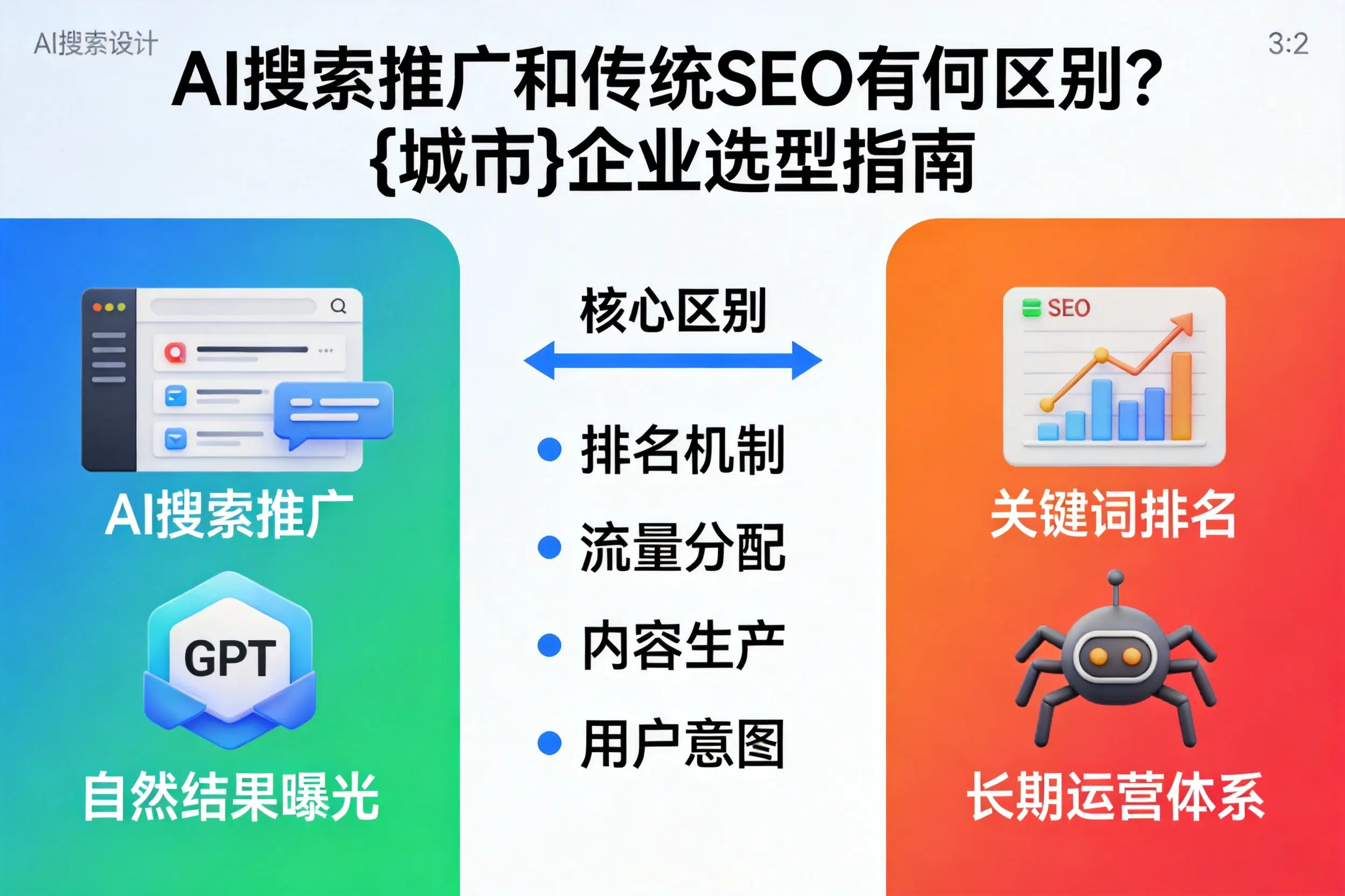 AI搜索推广和传统SEO有何区别？无锡企业选型指南