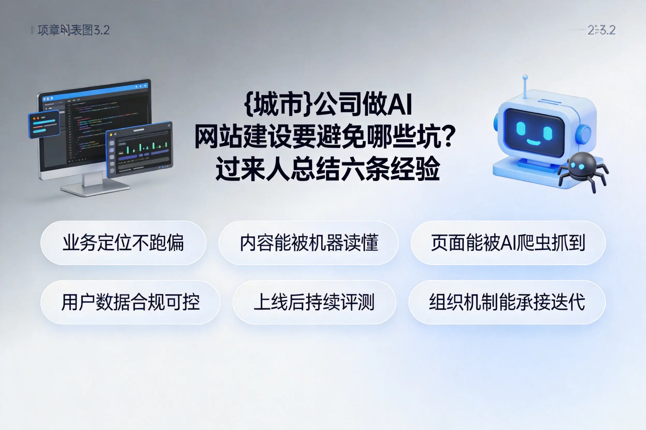 无锡公司做AI网站建设要避免哪些坑？过来人总结六条经验