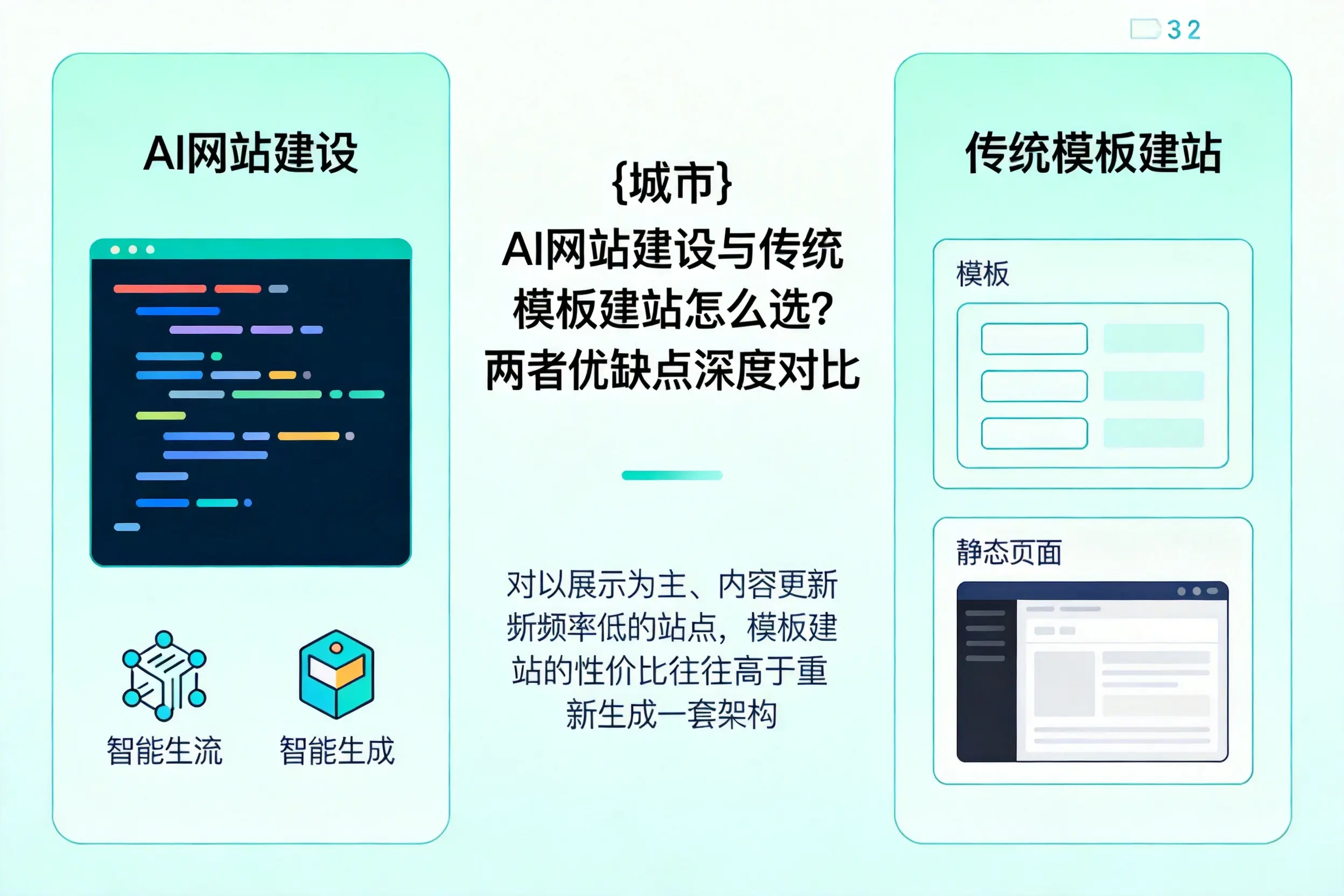 无锡AI网站建设与传统模板建站怎么选？两者优缺点深度对比