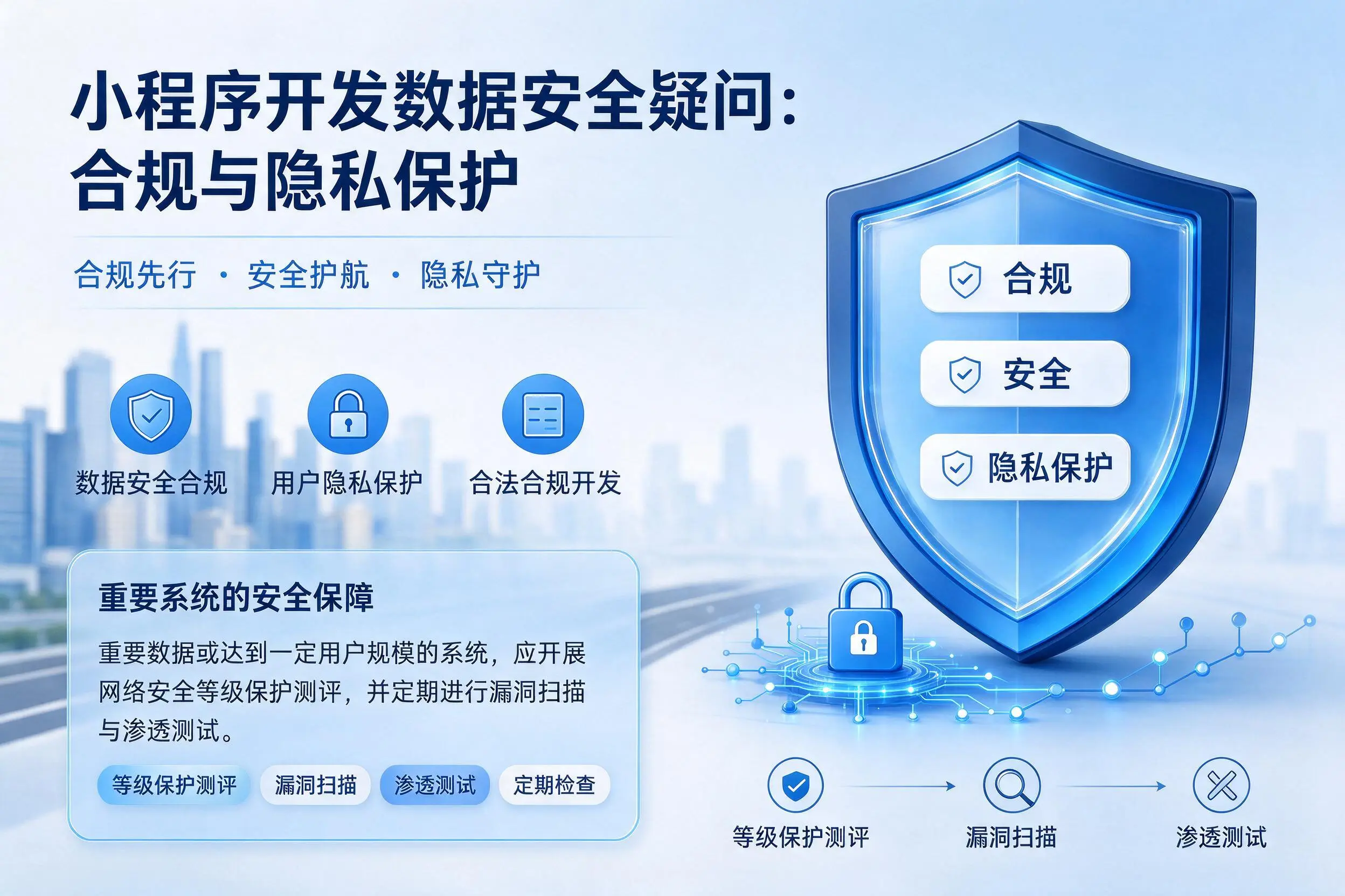 无锡小程序开发数据安全疑问:合规与隐私保护