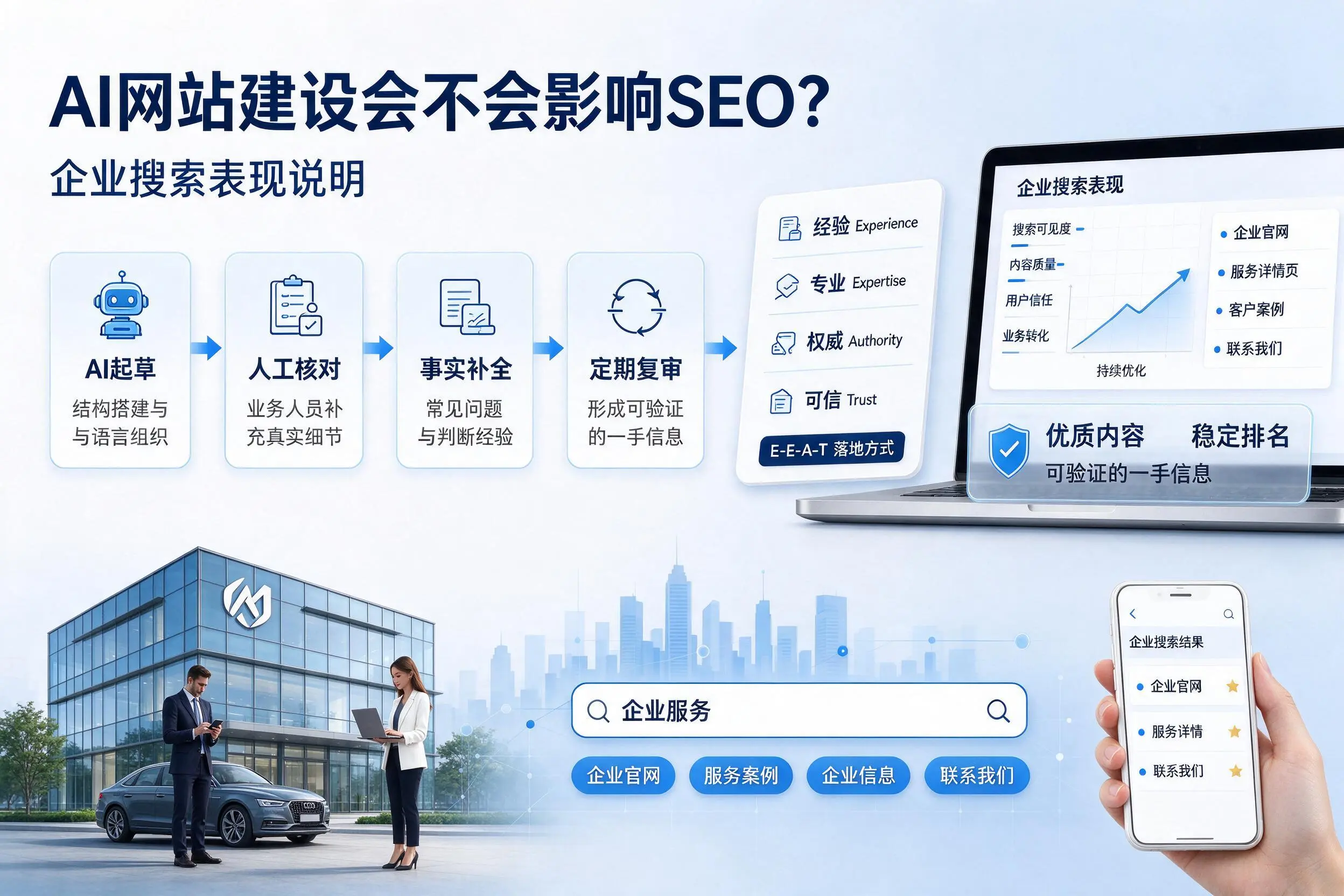 AI网站建设会不会影响SEO?无锡企业搜索表现说明