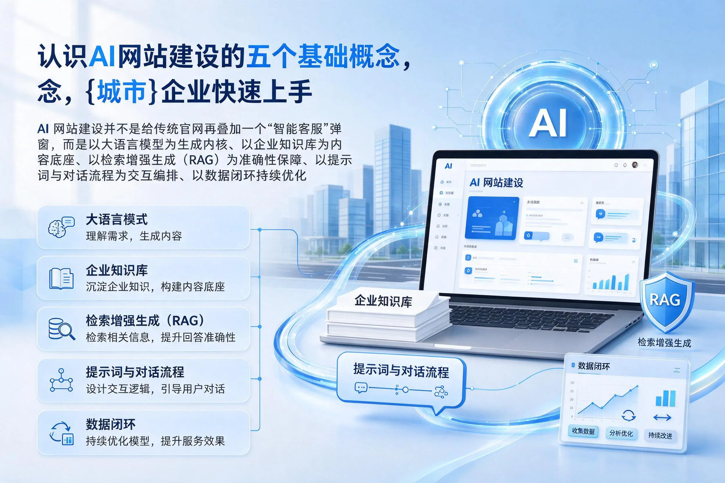 认识AI网站建设的五个基础概念，无锡企业快速上手