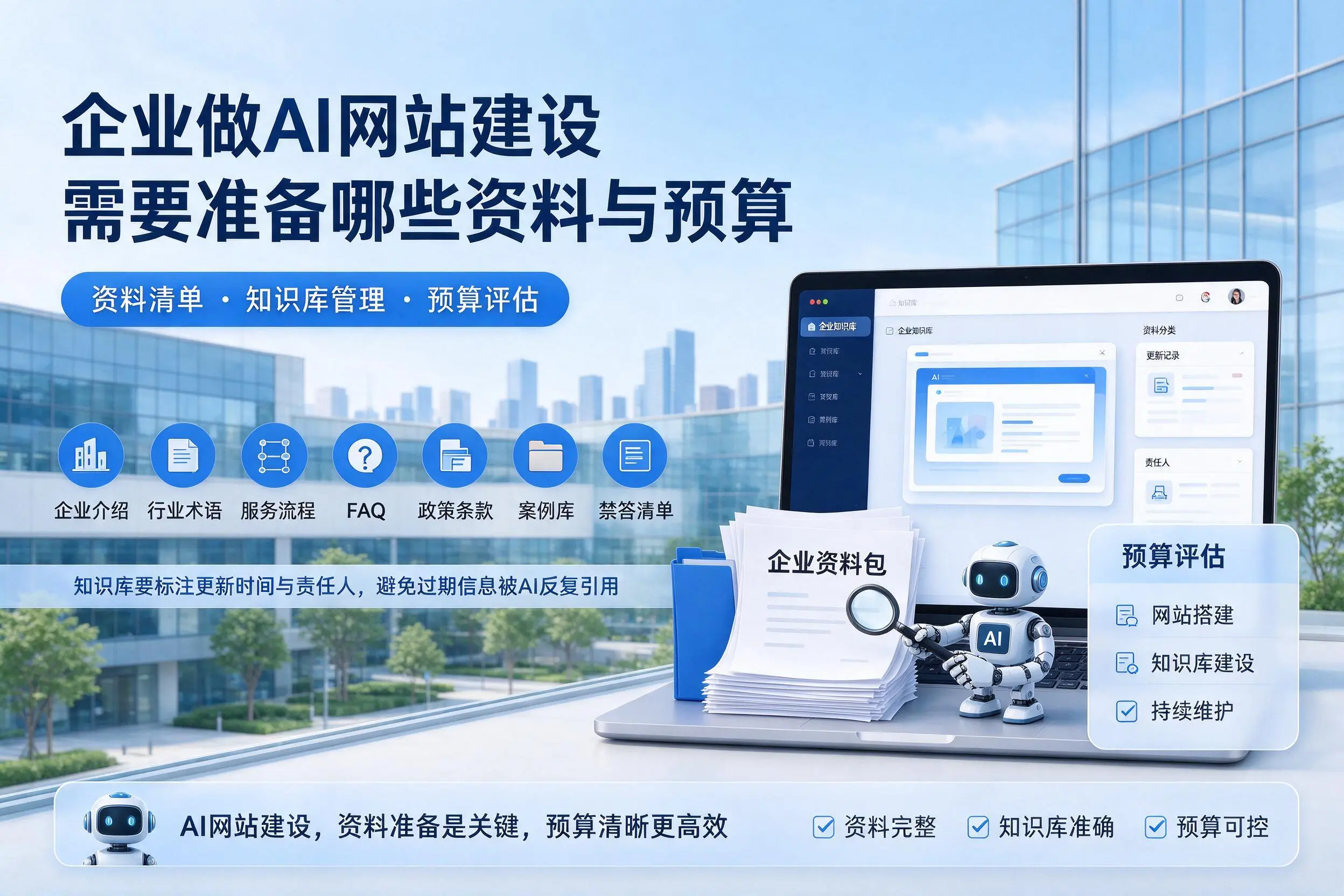 无锡企业做AI网站建设需要准备哪些资料与预算