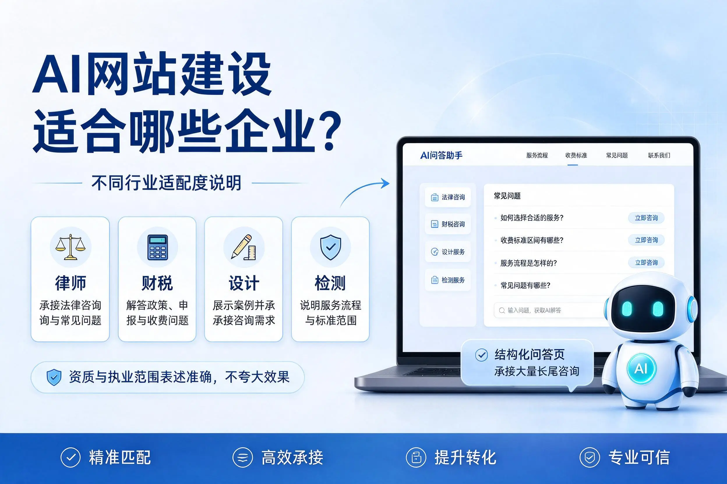 AI网站建设适合哪些企业?无锡不同行业适配度说明