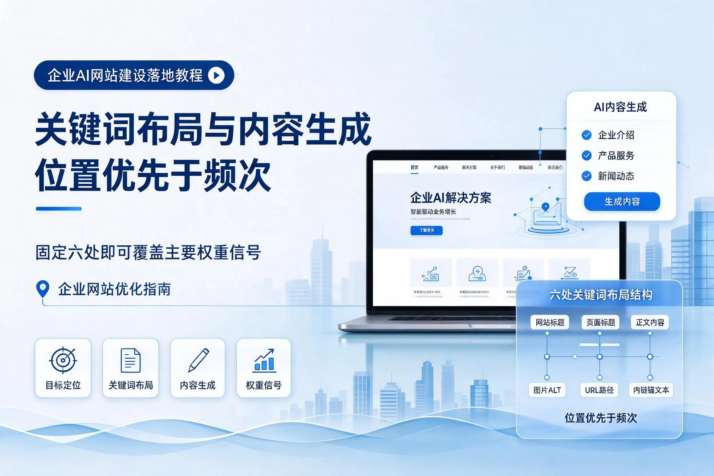 无锡企业AI网站建设落地教程:关键词布局与内容生成